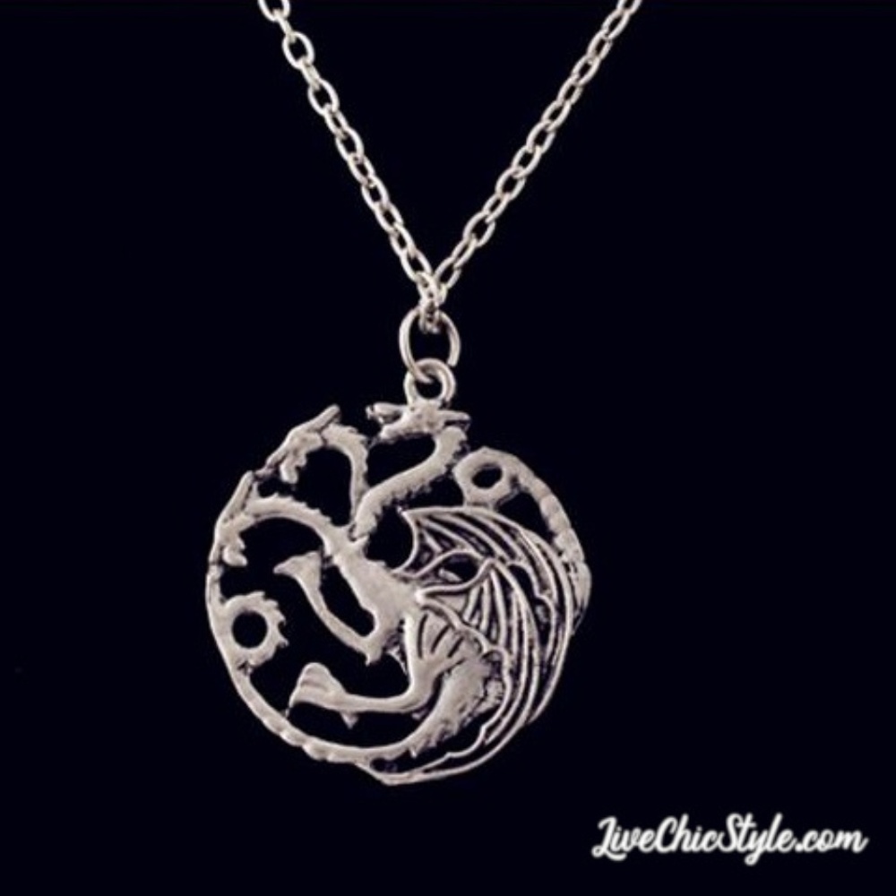 2/$20 - Game of Thrones Necklace Dragon Pendant